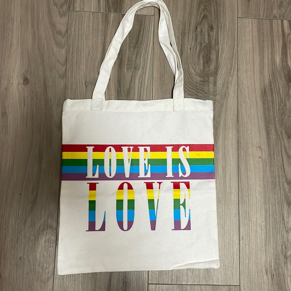 Love is Love Eco-friendly canvas tote, cute and durable